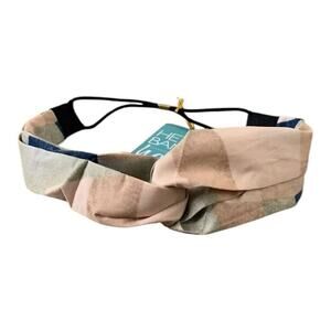 Headbands of Hope Women's Taupe Blue Green Printed Twisted Headband NWT